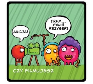 Zajęcia związane z filmem, rys. Małgorzata Klimkiewicz