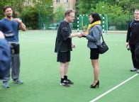 Wielka Szkolna Rozgrywka - Wykładowcy vs. Uczniowie, 14 maja 2014 r. &bull;&nbsp;fot: Grzegorz Mikrut 