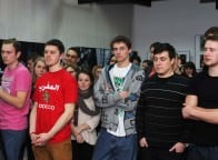 Mistrz i uczeń - potęga twórczości, 13 lutego 2014 r. &nbsp; &bull; &nbsp;Galeria Działań &bull;&nbsp;fot: Grzegorz Mikrut