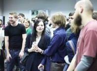 Mistrz i uczeń - potęga twórczości, 13 lutego 2014 r. &nbsp; &bull; &nbsp;Galeria Działań &bull;&nbsp;fot: Grzegorz Mikrut