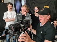 Warsztaty doszkalające ze sztuki operatorskiej dla naszych studentów i słuchaczy z Dariuszem Jadachem &bull; fot. Jakub Półtorak