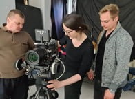 Warsztaty doszkalające ze sztuki operatorskiej dla naszych studentów i słuchaczy z Dariuszem Jadachem &bull; fot. Jakub Półtorak