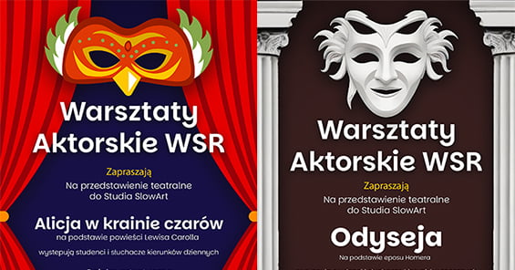 Warsztaty aktorskie i premierowe spektakle w WSBMiR/WSR V,VI 2025 r.