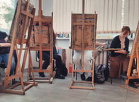 Warsztaty malarskie WSR - V 2025 r.; fot. Grzegorz Rusinek