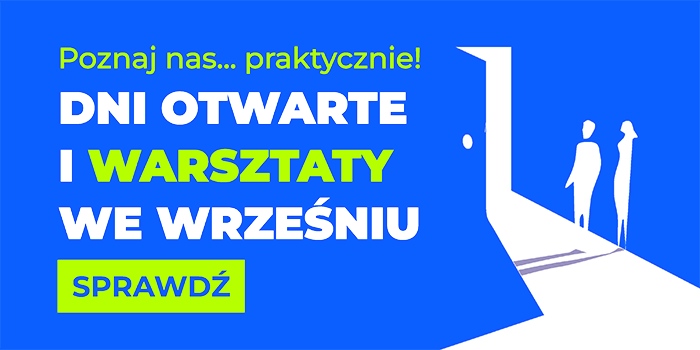 Warsztatowy wrzesień 2025 r. w WSR/WSBMiR - Dni otwarte i otwarte warsztaty - poznaj nas praktycznie!